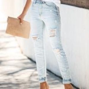 VICI Carolina Distressed High Rise Skinny Jeans